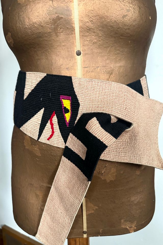Vintage 1980s Artisan Woven Snake Belt Selected by Cherry #2