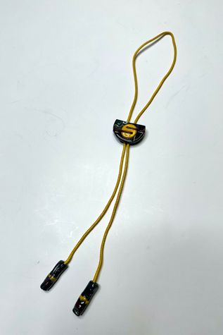 1980S New Wave Yellow Cord Bolo Tie Selected by Cherry
