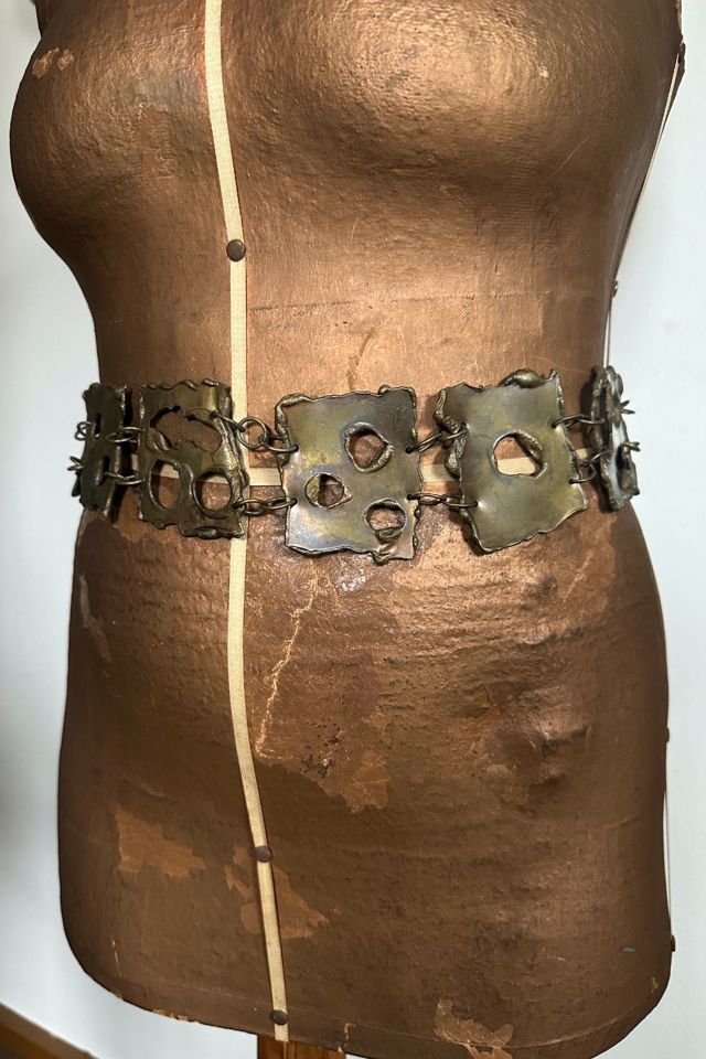 1970s Artisan Hand Wrought Brutalist Belt Selected by Cherry #1
