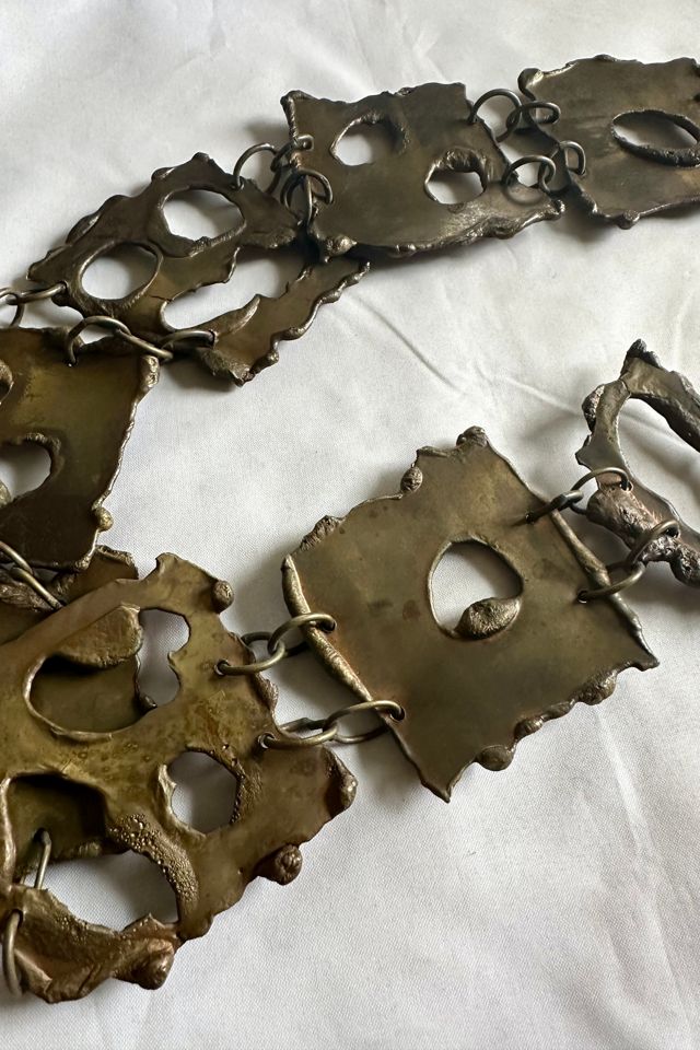 1970s Artisan Hand Wrought Brutalist Belt Selected by Cherry #2