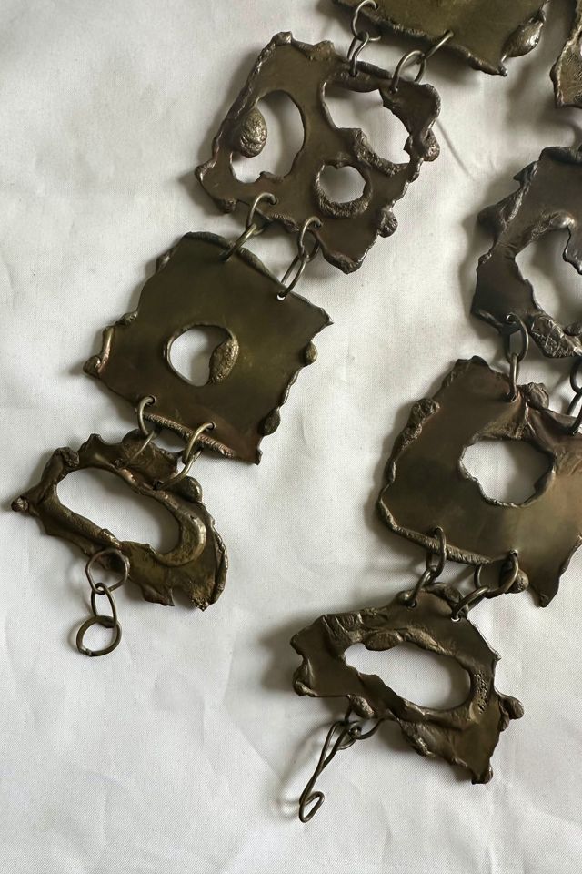 1970s Artisan Hand Wrought Brutalist Belt Selected by Cherry #3