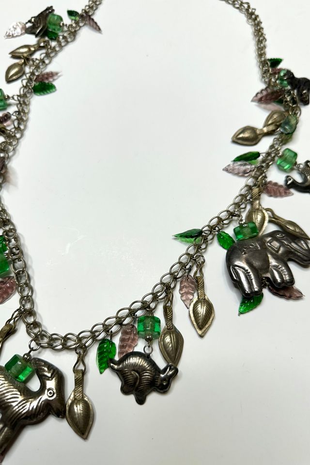 1980s Silver Animal Charm Chain Belt Selected by Cherry #2