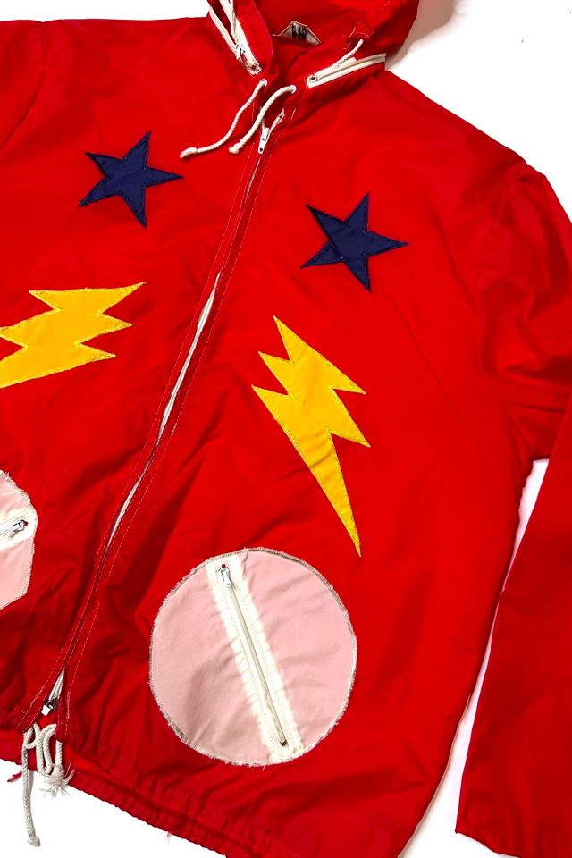 1970s Stars and Lighting Windbreaker Hoodie Selected by Cherry #3