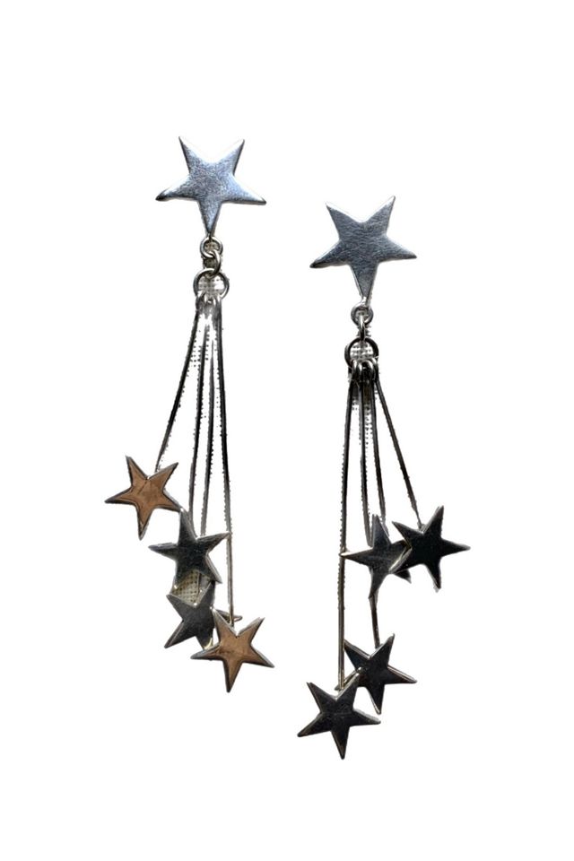 Sterling Silver Starfish Jewelry Set - Textured Satin Finish Necklace & Earrings For Women Beach Lovers