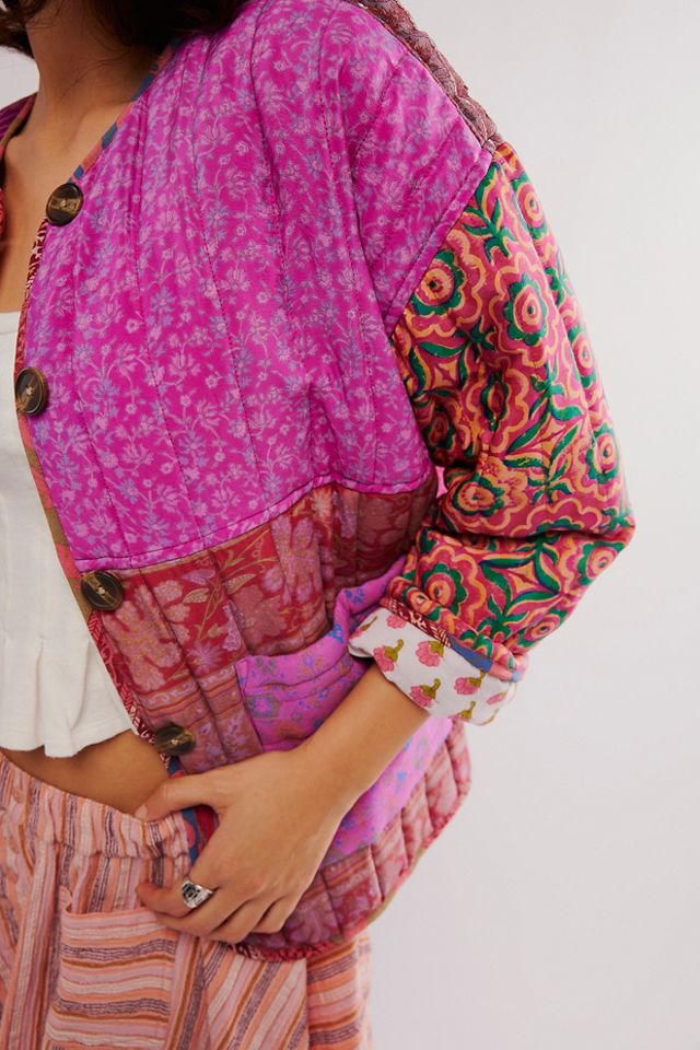 Saks Quilted Silk Jacket #2