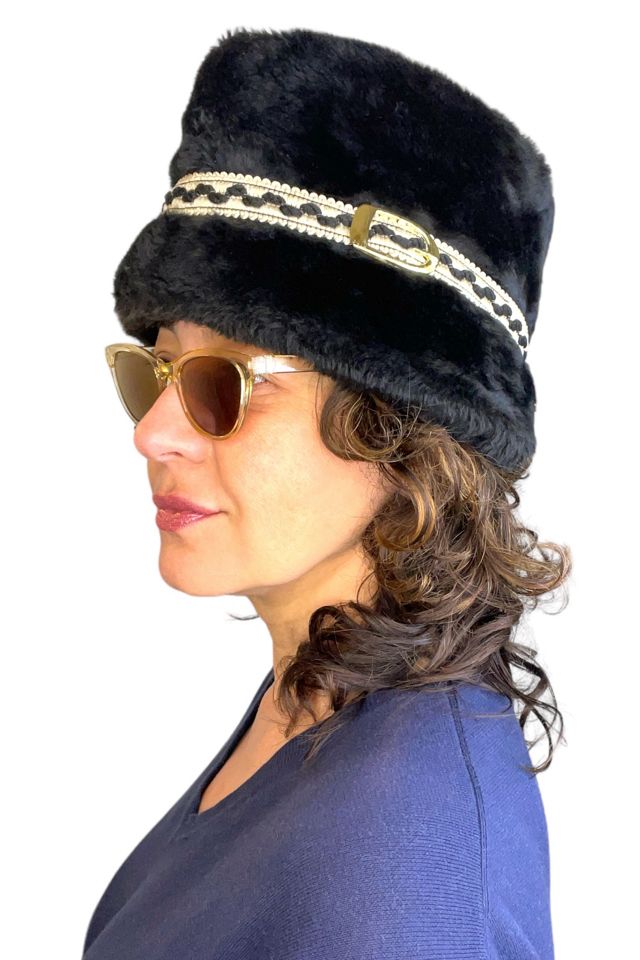 Vintage Brown Faux Fur Hat Selected By Ankh By Racquel Vintage #1