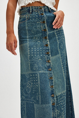 Spell Road Trip Denim Maxi Skirt