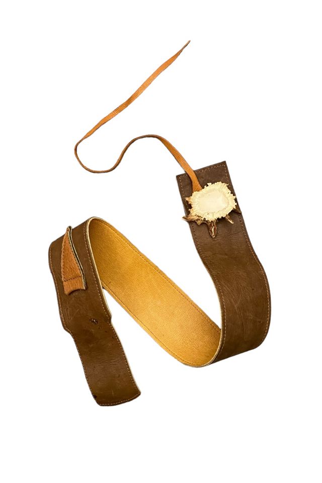 Vintage Handmade Rustic Leather Belt Selected by BusyLady Baca & The Goods #1