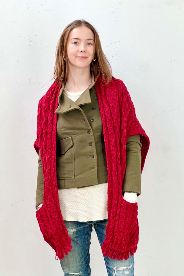 Vintage Wool Shawl Wrap Selected by Anna Corinna #1