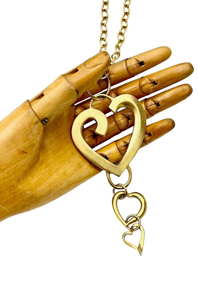 1990s Vintage Abstract Heart Necklace Selected by BusyLady Baca & The Goods #1