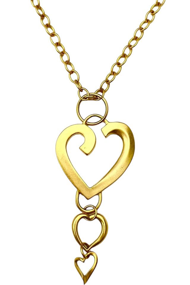 1990s Vintage Abstract Heart Necklace Selected by BusyLady Baca & The Goods #3