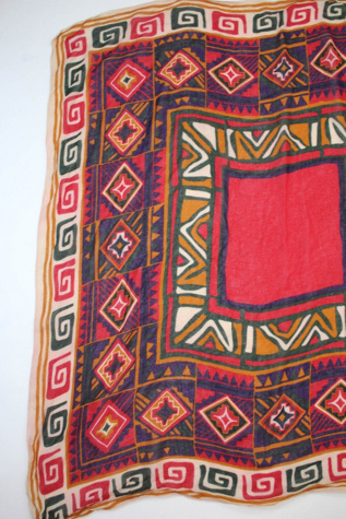 Женский шарф Moons + Junes Vintage Southwestern Vibrant Cotton Tube Scarf Selected, цвет: Разноцветный — фото 4