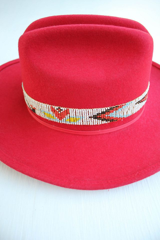 1980s Red Wool Bailey Ranger Western Cowboy Hat Selected By Moons + Junes Vintage #2