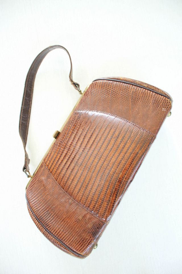 1950s Lizard Leather Hand Bag Selected By Moons + Junes Vintage #2