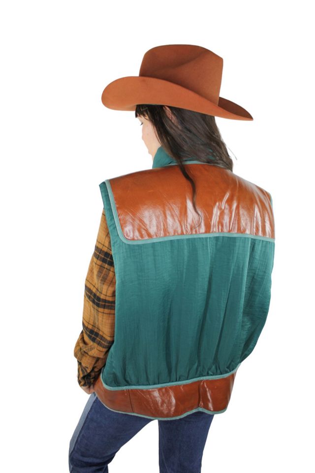 1970s Unisex Faux Leather Sporty Vest Selected By Moons + Junes Vintage #2
