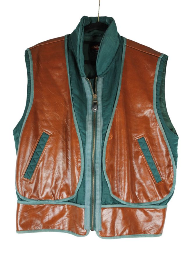 1970s Unisex Faux Leather Sporty Vest Selected By Moons + Junes Vintage #3