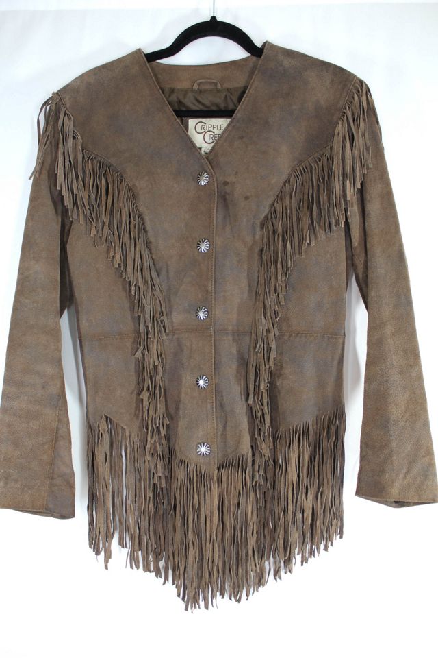 1980s Western Fringe Suede Leather Jacket Selected By Moons + Junes Vintage #3