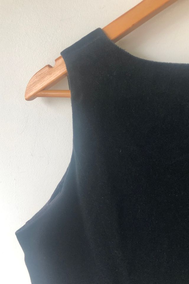 Vintage Laura Ashley Black Velvet Corset Vest Selected by The Curatorial Dept. #1