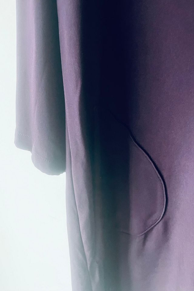 Peter Cohen Deep Plum Silk Midi Dress Selected by The Curatorial Dept. #1