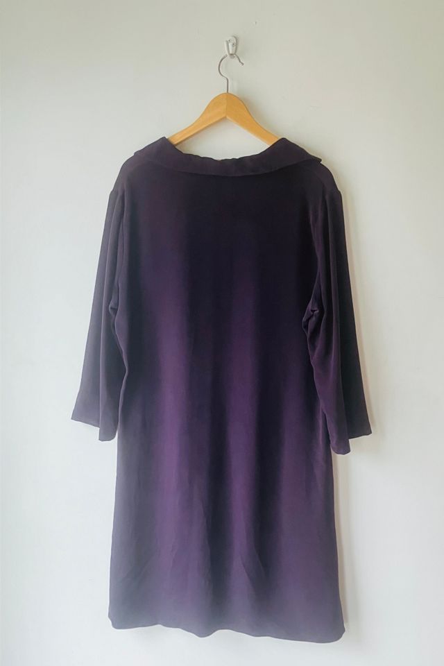 Peter Cohen Deep Plum Silk Midi Dress Selected by The Curatorial Dept. #2