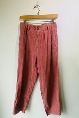 Vintage Liz Sport Pink Corduroy Pants Selected by The Curatorial Dept.