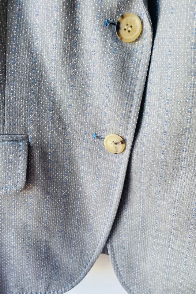 Vintage Paul Smith Blue Grey Wool Jacket Selected by The Curatorial Dept. #2