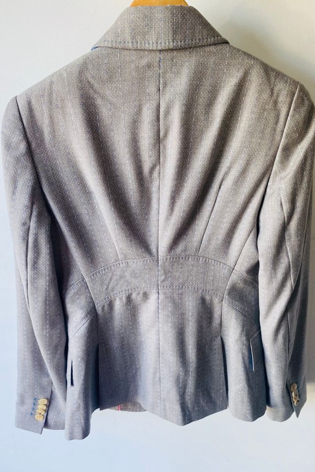 Vintage Paul Smith Blue Grey Wool Jacket Selected by The Curatorial Dept. #3