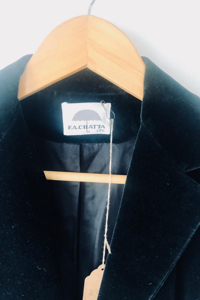 Vintage F.A. Chatta Black Velvet Jacket Selected by The Curatorial Dept. #1