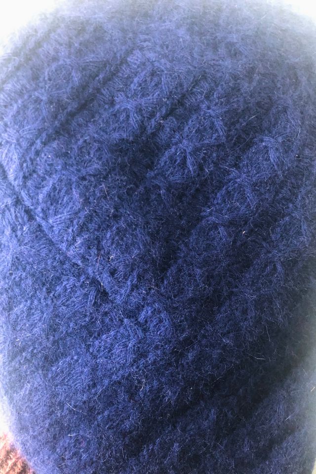 Raf Simons Blue Wool Angora Horse Helmet Hat Selected by The Curatorial Dept. #2