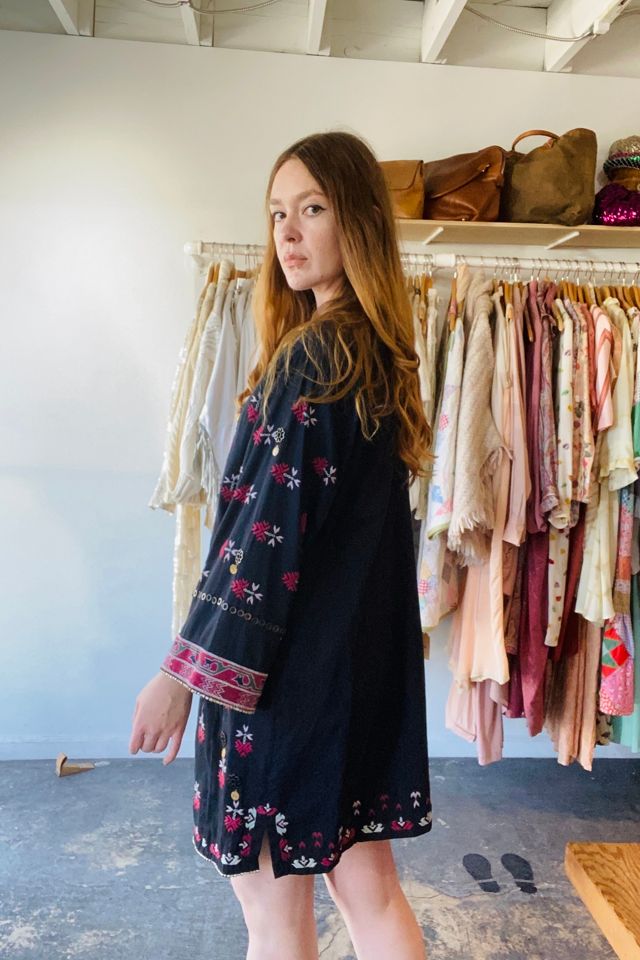 Ulla Johnson Black Dress w/ Embroidery and Coins Selected by The Curatorial Dept. #1