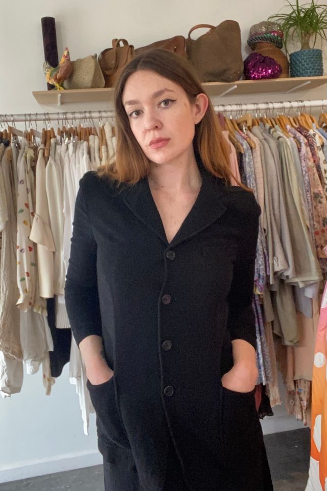 Vintage Ralph Lauren Blue Label Black Wool Jacket Selected by The Curatorial Dept. Free People