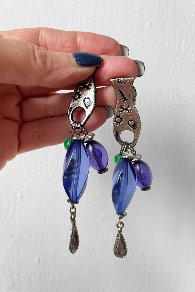 90s Vintage Beaded Fish Earrings Selected by MARMALADE #1