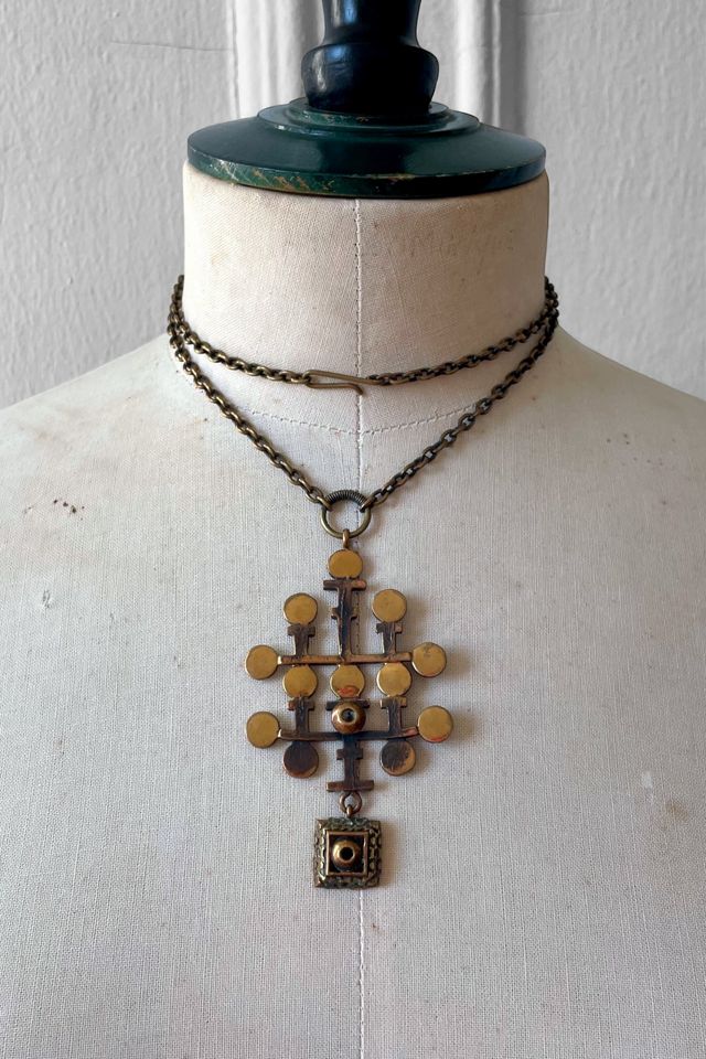 Vintage 70s Bronze Pentti Sarpaneva Brutalist Necklace Selected by MARMALADE #1