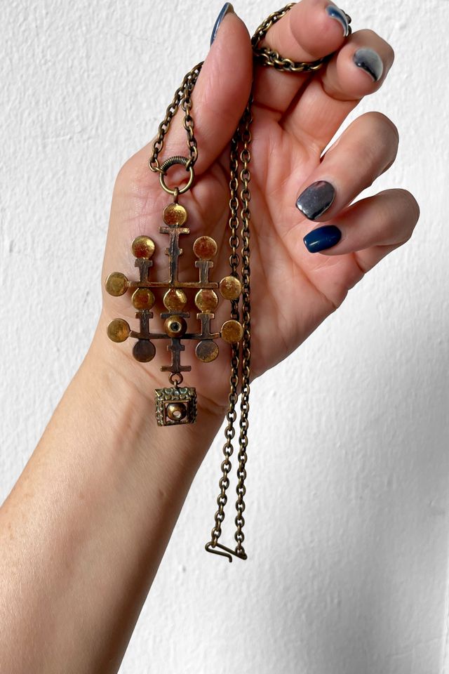 Vintage 70s Bronze Pentti Sarpaneva Brutalist Necklace Selected by MARMALADE #2