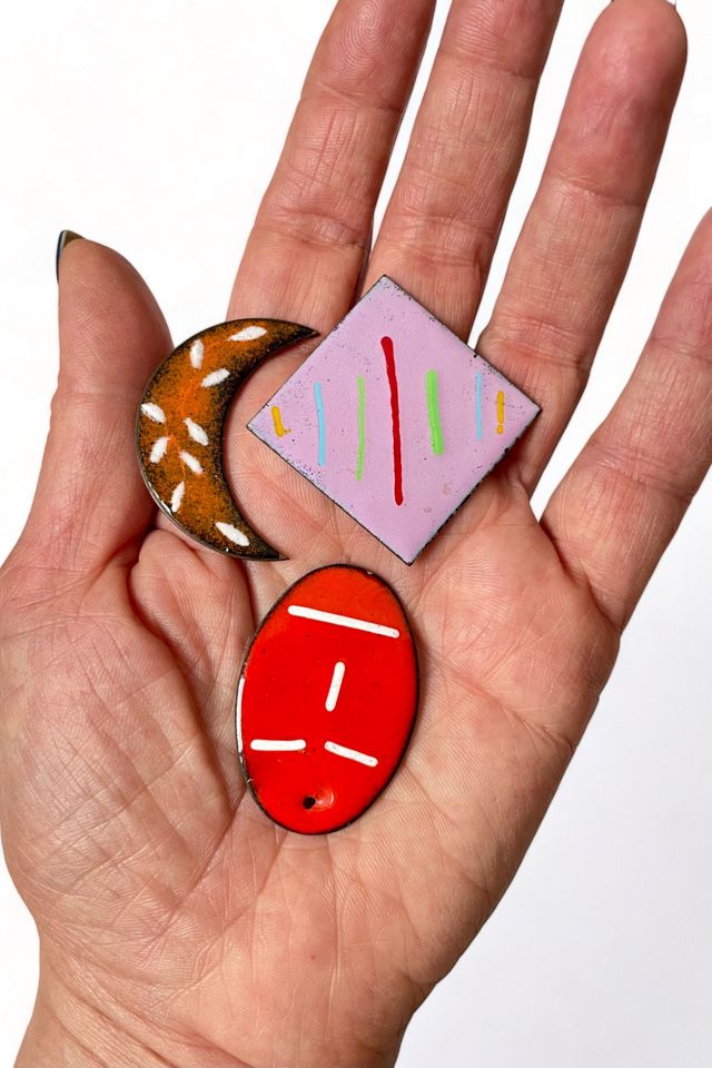 Vintage Artisan Abstract Enamel Pin Set Selected by MARMALADE #1