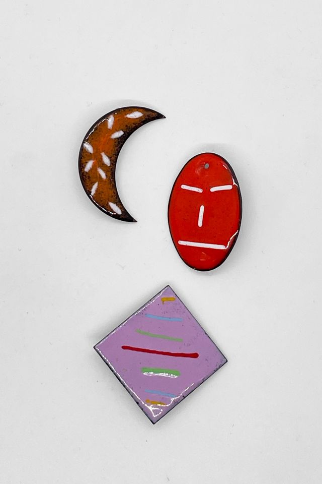 Vintage Artisan Abstract Enamel Pin Set Selected by MARMALADE #2