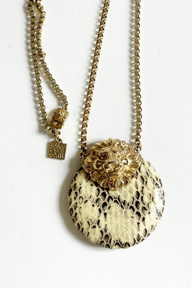 Vintage 1980's Anne Klein Lion Necklace Selected by FernMercantile #2