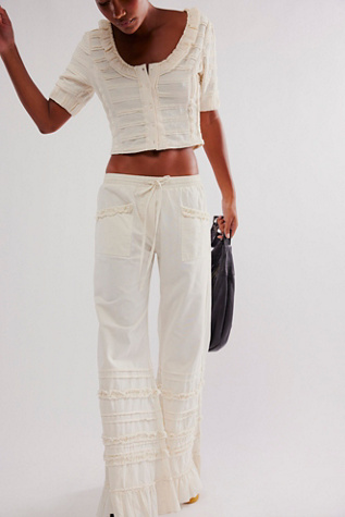 FP One Arabella Pants at Free People in Ivory, Size: XL