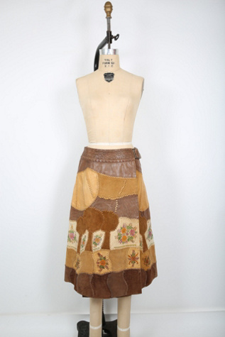 70s Vintage CHAR Hand Painted & Patchwork Wrap Skirt Selected by Love Rocks  Vintage | Free People