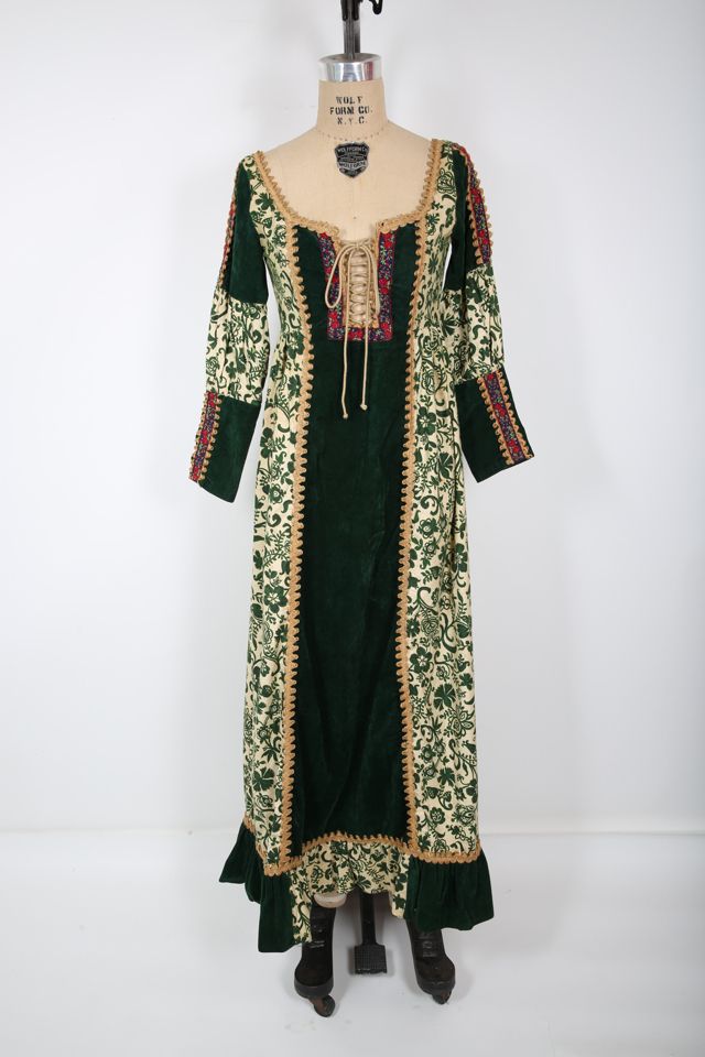 Vintage GUNNE SAX Black Label Cottagecore Green Maxi Dress Selected by Love  Rocks Vintage | Free People