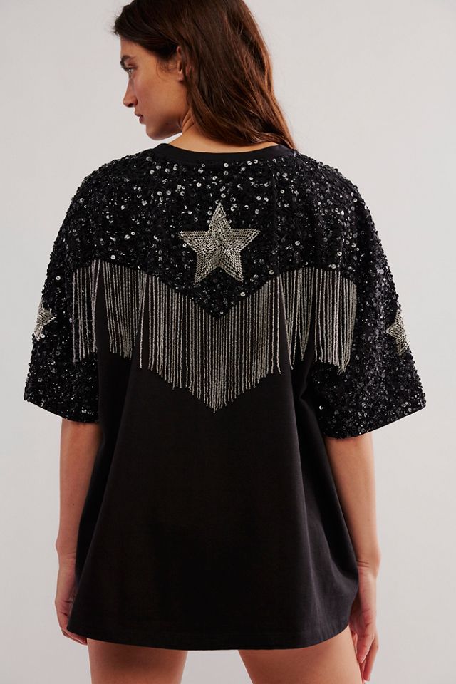 Star Fringe Boxy Tee #1