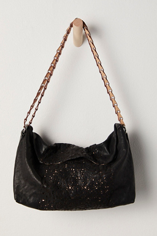 Colette Leather Shoulder Bag at Free People in Black