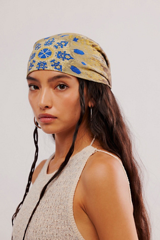 Hearts On Fire Bandana at Free People in Blue