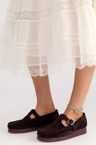 Clarks Wallabee T-Bar Mary Janes