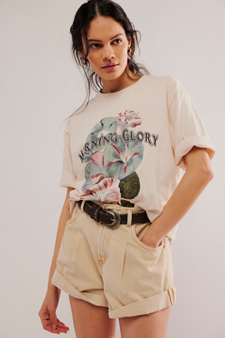 Harvest Vintage Wash Tee by Ragabond at Free People in Morning Glory, Size: XL