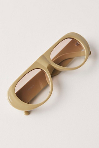 Harley Retro Aviator Sunglasses at Free People in Matcha