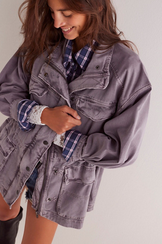 We The Free Arya Utility Jacket at Free People in Ashblown, Size: XS