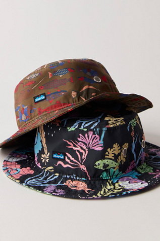Kavu Printed Bucket Hat at Free People in Sea Salad