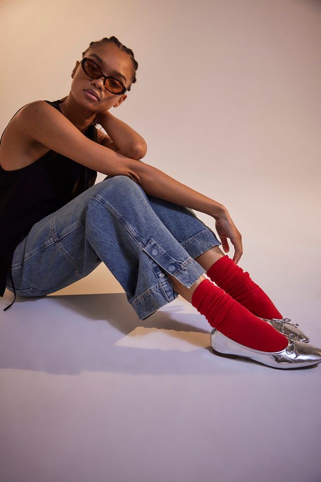 Tall Solid Tube Socks
