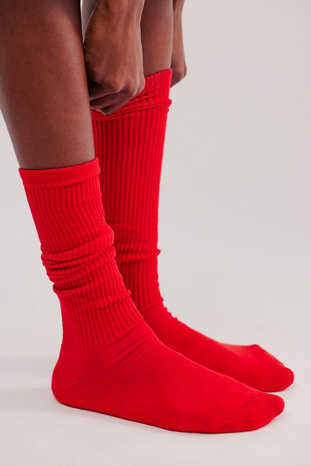 Tall Solid Tube Socks #1